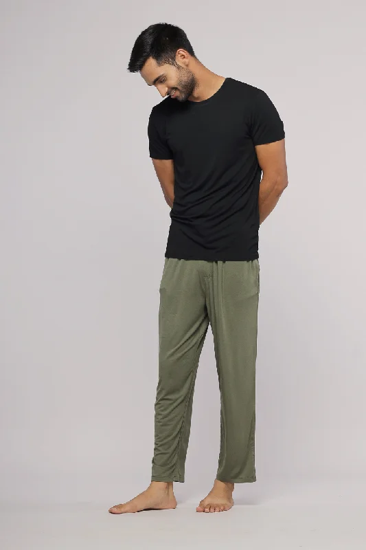 Army Green Mens Lounge Set Boho pajama sets