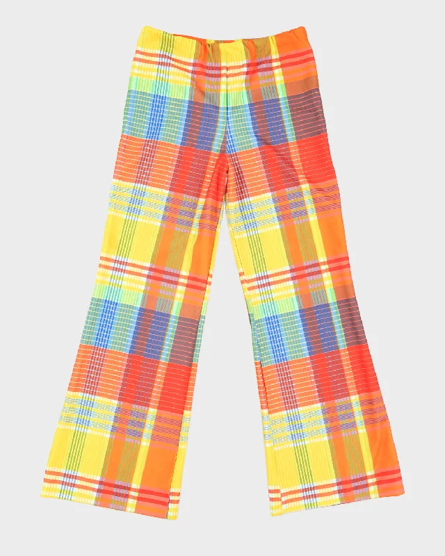 Bright Check Vintage Trousers - XS Designer pajama sets