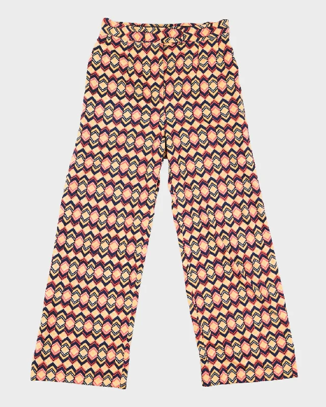 Vintage Bright Patterned Trousers - S Family matching pajama sets