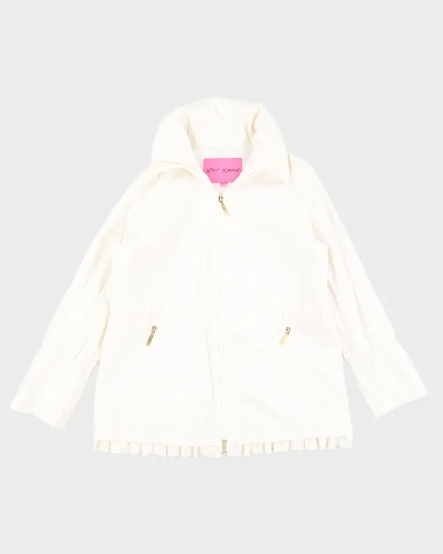 White Betsey Johnson Coat - XL Discounted pajama sets