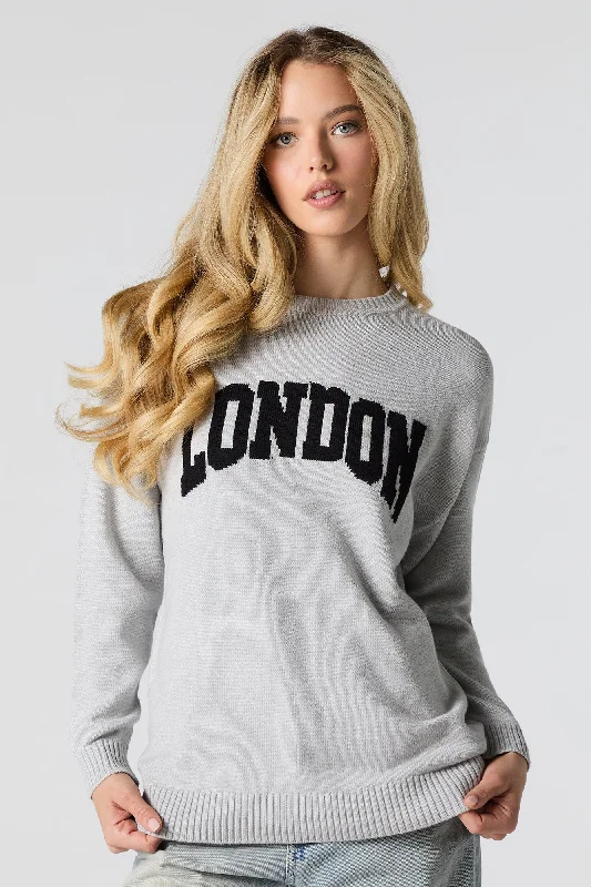 City Jacquard Knit Crewneck Sweater Nike sweaters