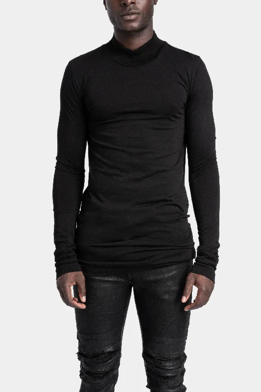 High neck long sleeve tee Best sweaters for cold weather