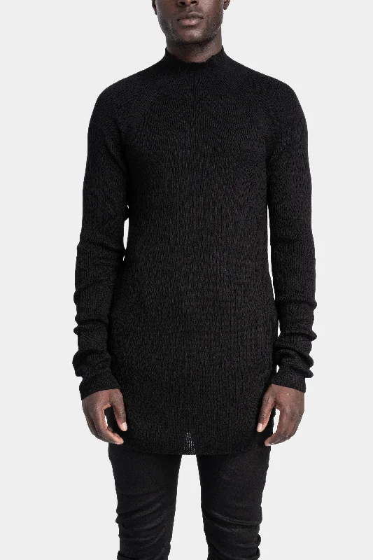 High neck wool knit sweater Party sweaters