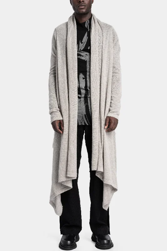 Long wool blend cardigan, Plaster Best sweaters for travel