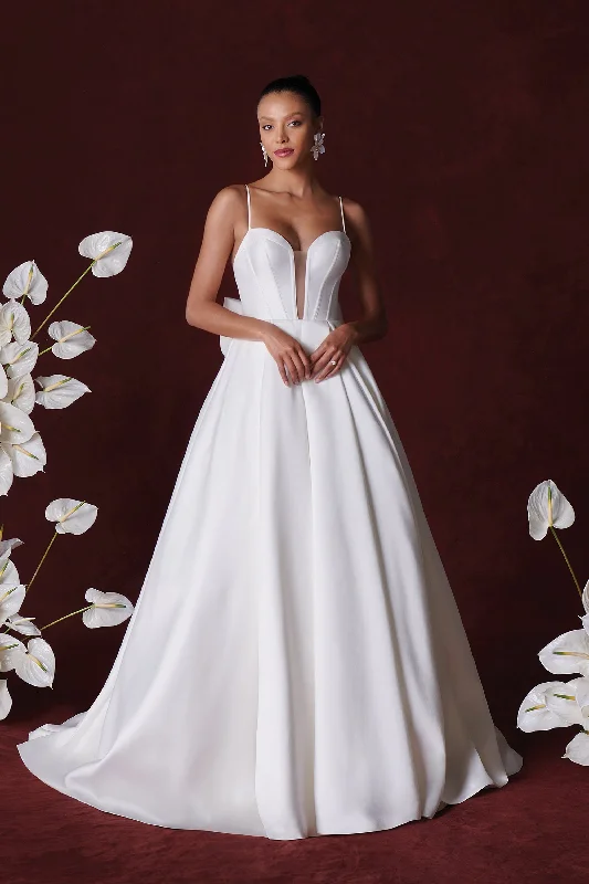 88346 Simple Satin Gown