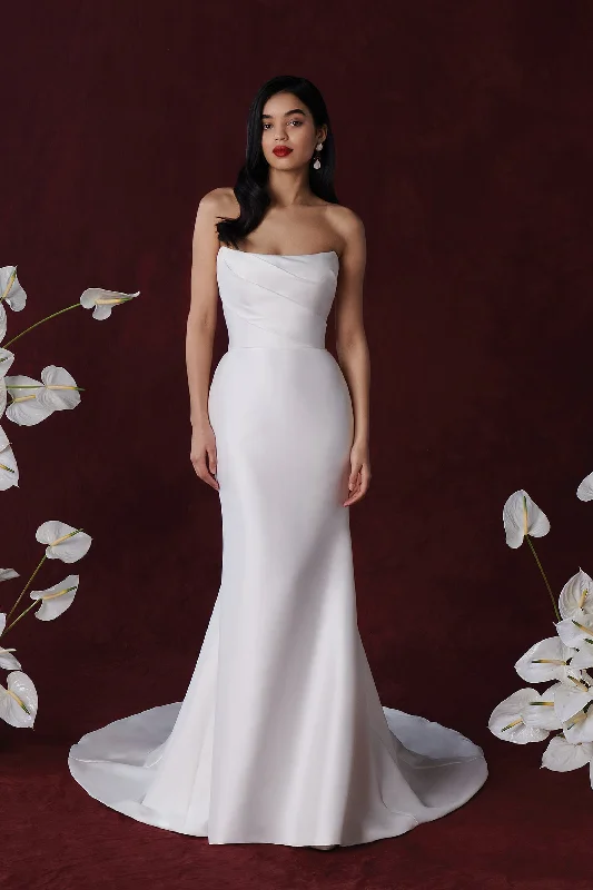 88349 Ruffle Wedding Gown