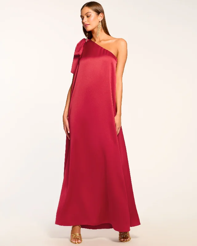 Benita One-Shoulder Gown Silk unclassified skirts