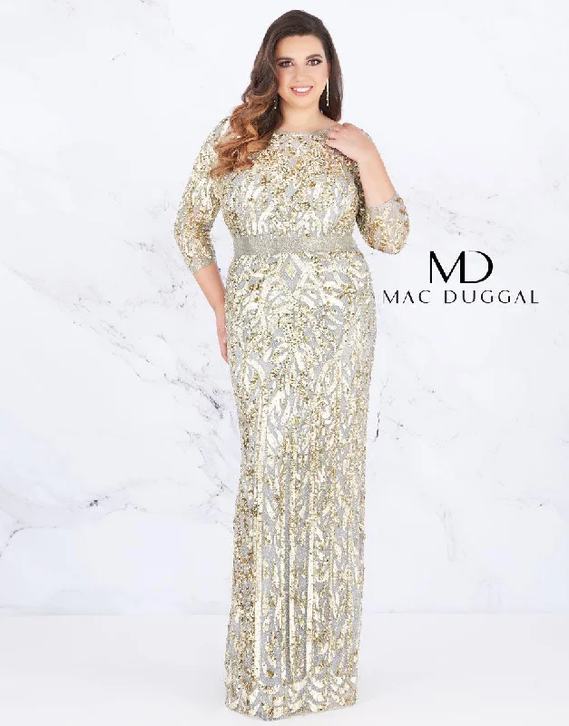 Mac Duggal Prom Long Dress Formal Plus Size Street style maxi dresses