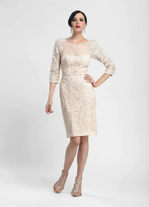 Sue Wong - N4118 Bateau Neck Embellished Lace Cocktail Dress Cocktail party dresses