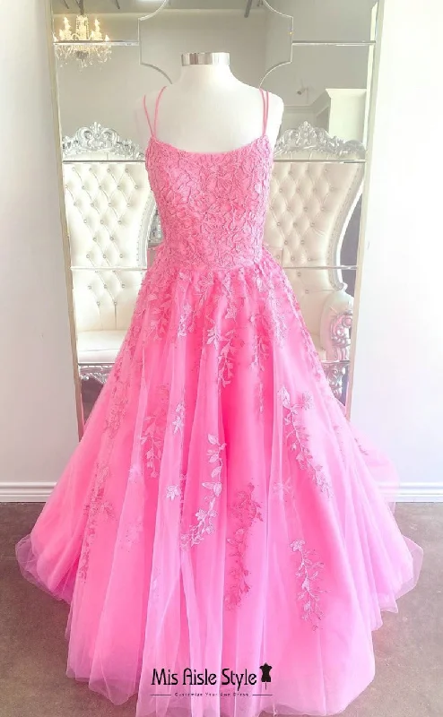 Ball Gown Hot Pink Prom Dress Fall unclassified dresses