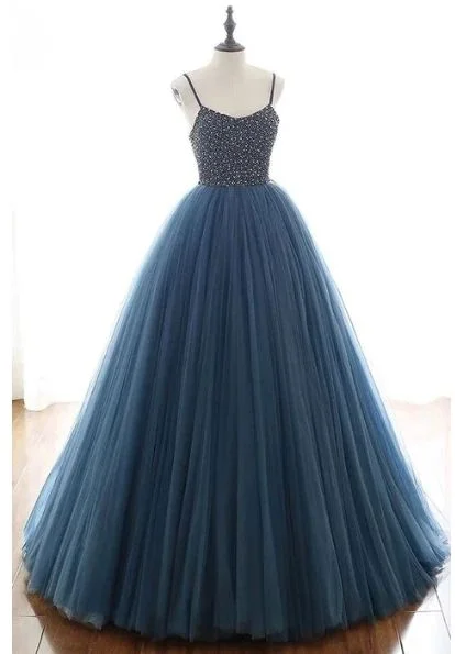 Ball Gown Navy Blue Prom Dress Chic unclassified dresses