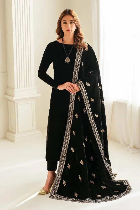 Black Handwork Velvet Shawl Boho unclassified dresses