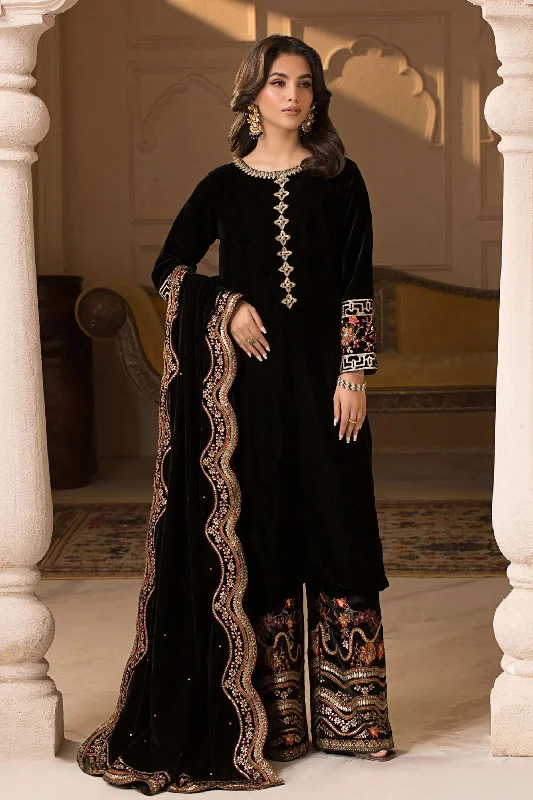 Black Multi Velvet Salwar Kameez Everyday wear unclassified dresses