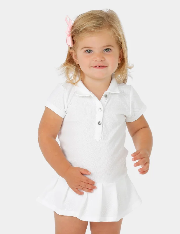 Caroline Infant Girls' Polo Dress Velvet unclassified dresses