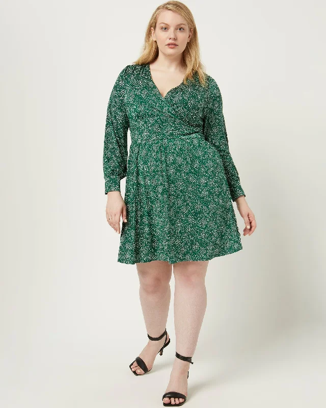 Celine Floral Dress | Kelly Green Plus size floral dresses