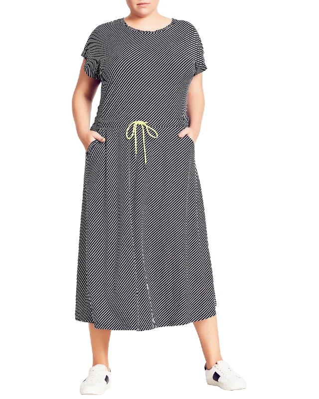 Charlotte Pocket Dress | Navy/Ivory Cocktail unclassified dresses