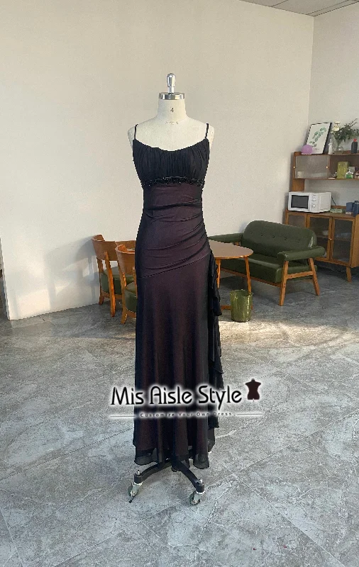 Fit and Flare Vintage Black and Pink 90s Prom Dress Gothic unclassified dresses