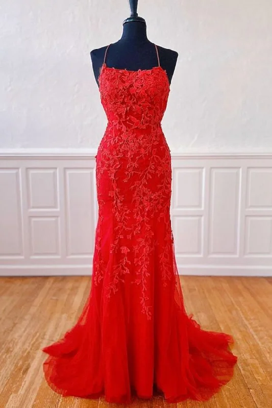 Fitted Criss-Cross Red Prom Dress Cocktail unclassified dresses