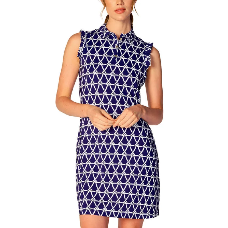 G-Lifestyle Polo Dress W/ Buttons - Nautical Navy Soft fabric unclassified dresses