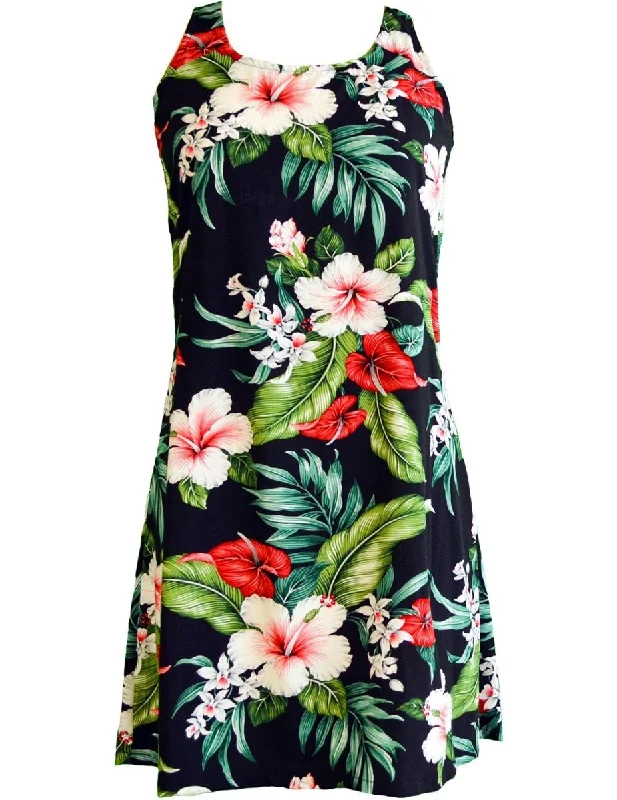 Hawaiian Dress A-Line Back Cutout Ilikai Bouquet Spring unclassified dresses