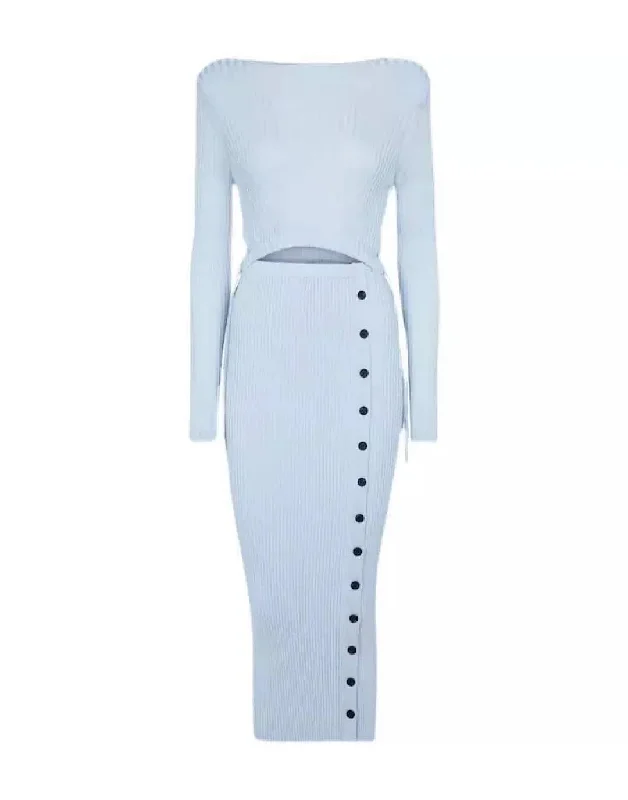 Knitted Slim Cut Cut Out Dress Knitted unclassified dresses