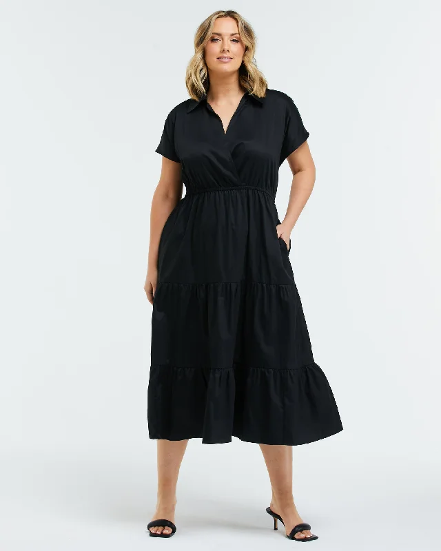 Louise Tier Dress | Black Boho unclassified dresses