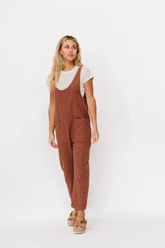 Mary Cotton Overalls in Woodrose Stylish unclassified dresses