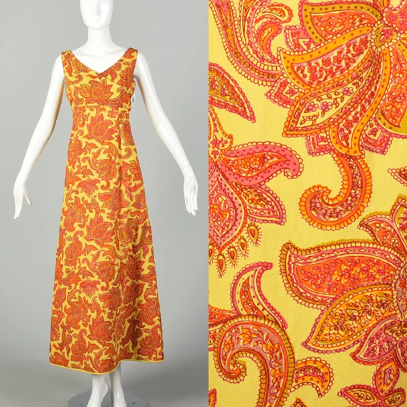 Medium 1970s Boho Dress Psychedelic Bohemian Tie Back Waist Beach unclassified dresses