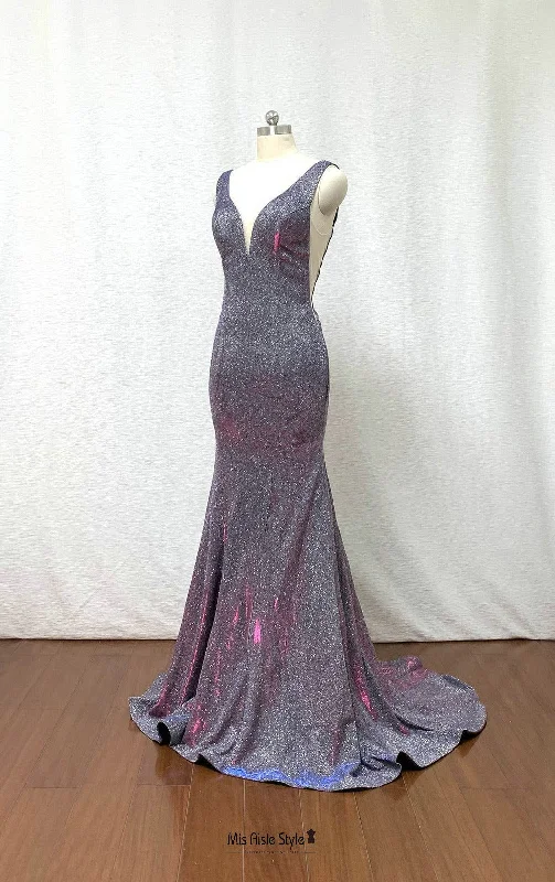 Sexy Mermaid Low Back Sparkle Evening Dress Beach unclassified dresses