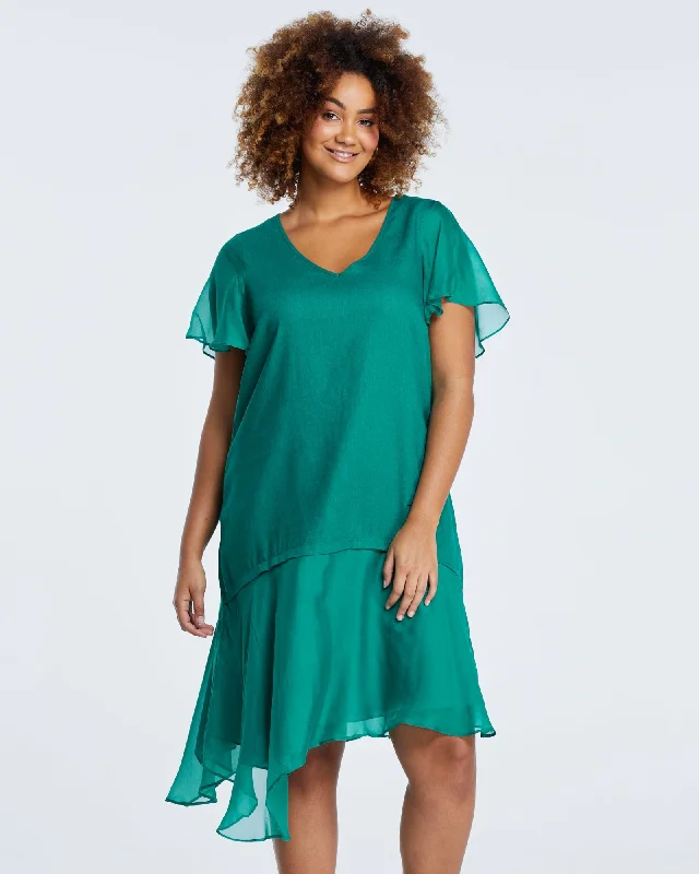 Shadow Dress | Green Minimalist unclassified dresses