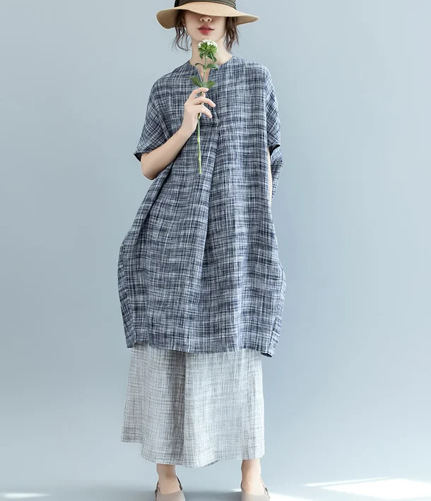 Loose Summer Cotton Linen Spring Women Dresses QZ200527 Silk unclassified dresses