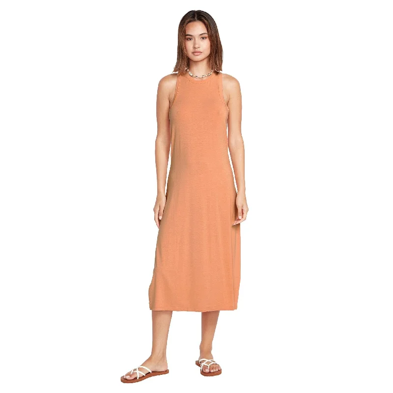 VOLCOM Women's Stonelight Dress Clay Holiday unclassified dresses