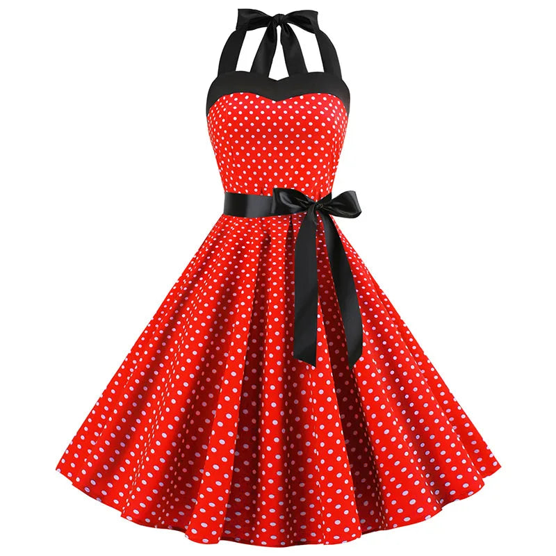 Women Polka Dot Print Summer Dress Women's floral dresses