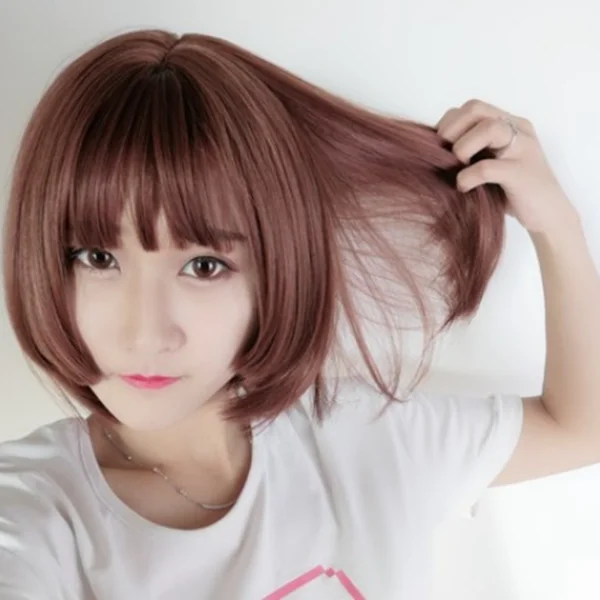 Cute wave head short wig YV42006 Wrap Mini Skirt