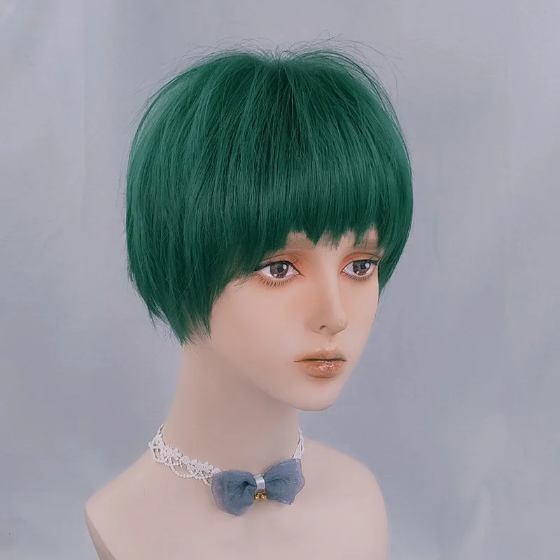 Handsome green short wig yv42913 Mini Skirt with Pockets