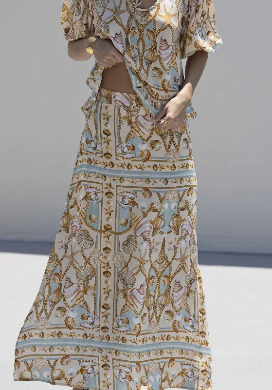 Ocean Treasure Maxi Skirt Comfortable Long Skirt