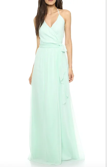 Joanna August DC Halter Wrap Long Sexy Maxi Skirt