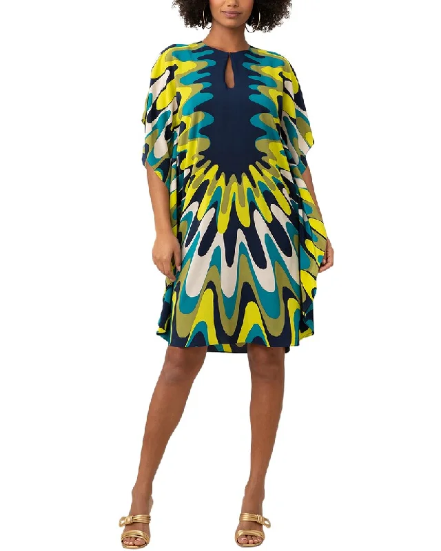 Trina Turk Global 2 Silk Midi Dress Midi Skirt Look