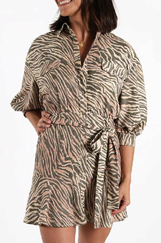 Fierce Shirt Dress Natural Shirt Dress Wrap